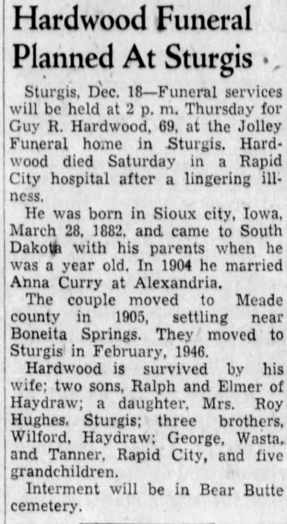 Clipping from Rapid City Journal